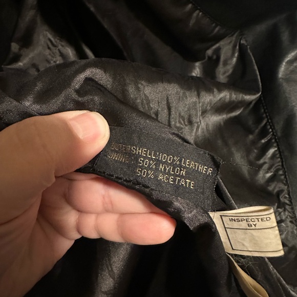 Vintage G-III Long Black Leather Trench Coat Jacket Size Medium - Picture 12 of 12